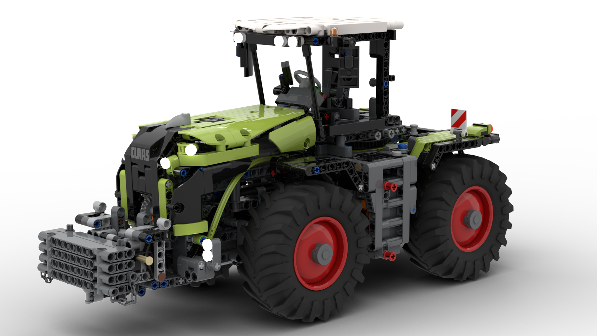 RC Claas Xerion MKII+ mit pneumatik (LDraw) transparent